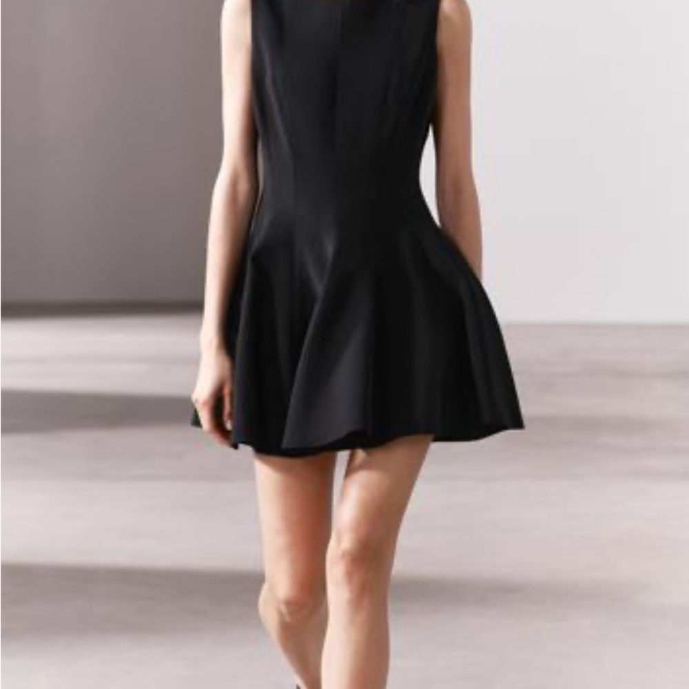 Rare,sexy Zara Collection limited edition Chic Black Midi Dress XL,new,no tags .